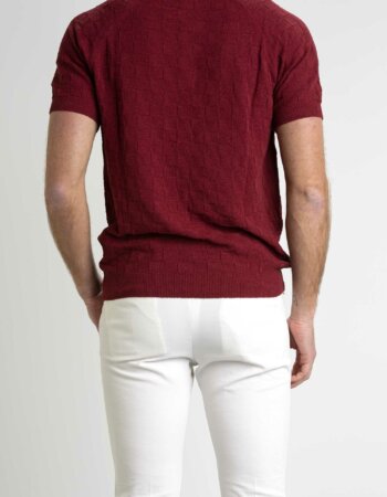 GRAN SASSO-MAGLIA TENNIS M/M-GR5716422102 BORDO