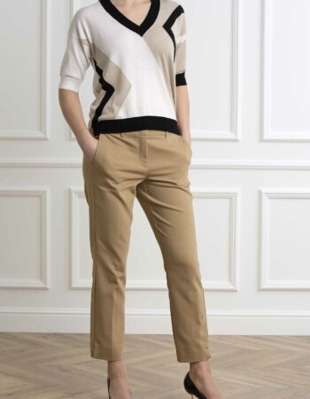 GRAN SASSO-MAGLIA ML A V INTARSIO-GR5920214055 BEIGE