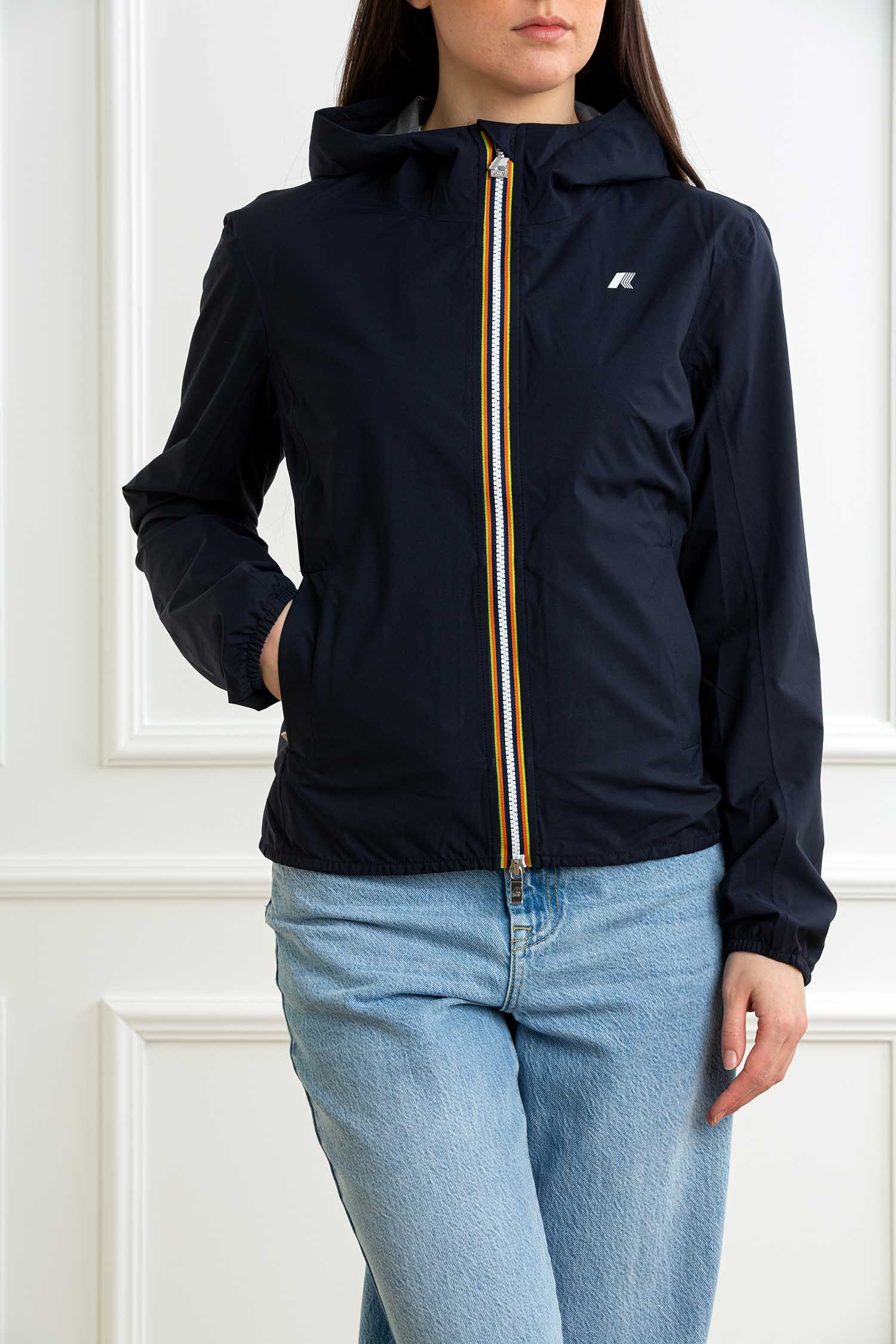 K-WAY GIUBBOTTO LILY STRETCH DOT Donna K-WAY-GIUBBOTTO LILY STRETCH DOT-KWK5127LW BLUEDEPHT