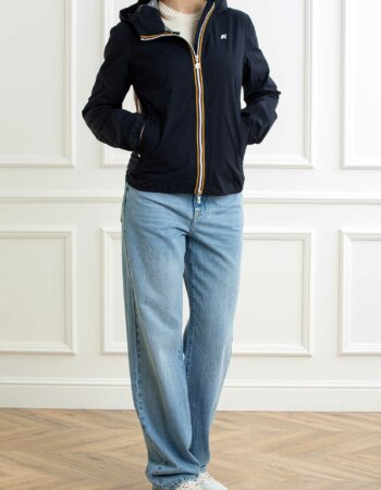 K-WAY-GIUBBOTTO LILY STRETCH DOT-KWK5127LW BLUEDEPHT