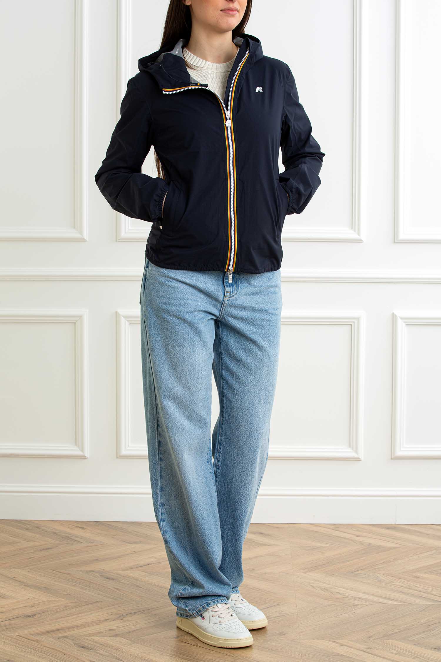 K-WAY GIUBBOTTO LILY STRETCH DOT Donna K-WAY-GIUBBOTTO LILY STRETCH DOT-KWK5127LW BLUEDEPHT