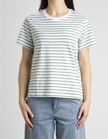 K-WAY-T-SHIRT AMALIA STRIPES-KWK7115LW WHITE