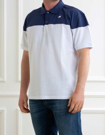 K-WAY-POLO SIMOR INSERT PIQUE-KWK7133QW WHITE