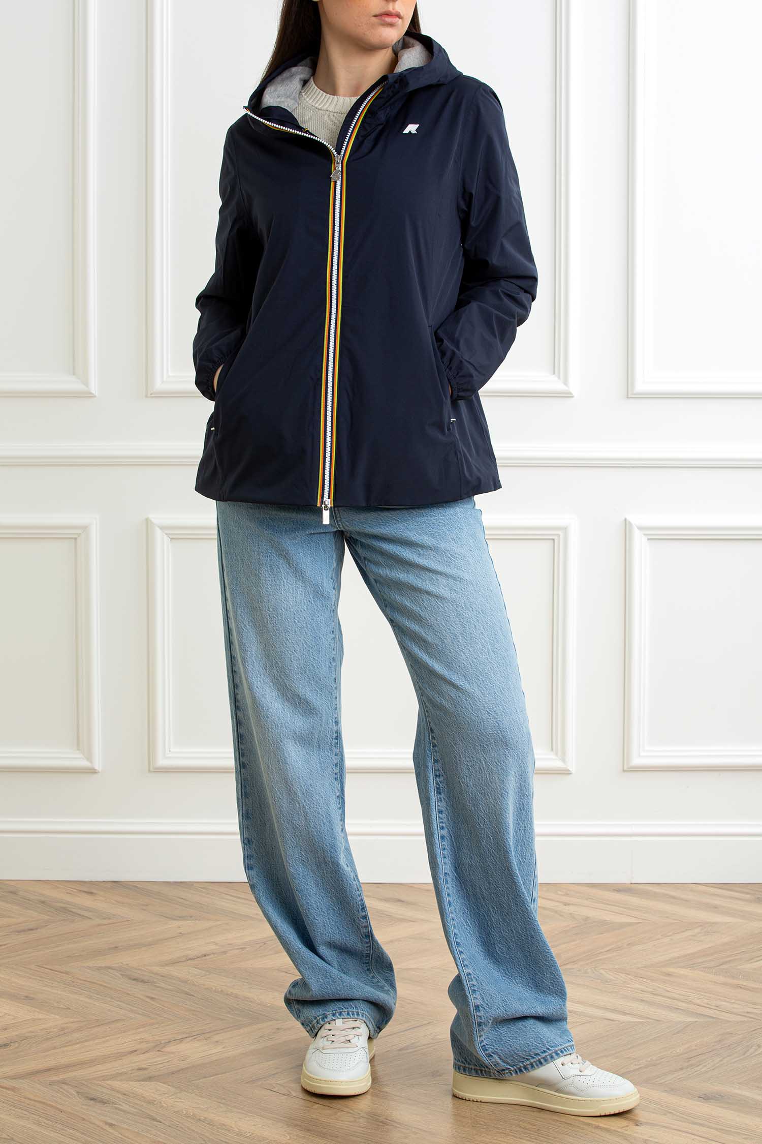 K-WAY GIUBBOTTO MARGUERITE STRETCH POLY Donna K-WAY-GIUBBOTTO MARGUERITE STRETCH POLY-KWK8138PW BLUEDEPHT