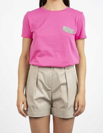 LIU JO-T-SHIRT MODA-LJ8A2041J6040 ROSA