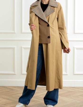 LIU JO-TRENCH CON COLLO STACCABILE-LJCA5209T2940 SUGHERO