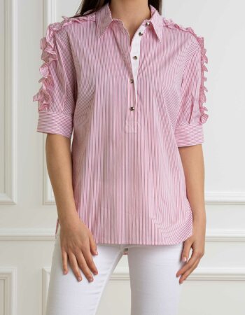 LIU JO-CAMICIA MEZZA MANICA-LJCA5239T2953 WHITE