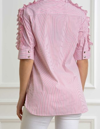 LIU JO-CAMICIA MEZZA MANICA-LJCA5239T2953 WHITE