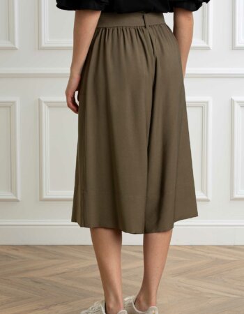 LIU JO-GONNA PANTALONE CINTURATA-LJCA5285T2508 GREEN