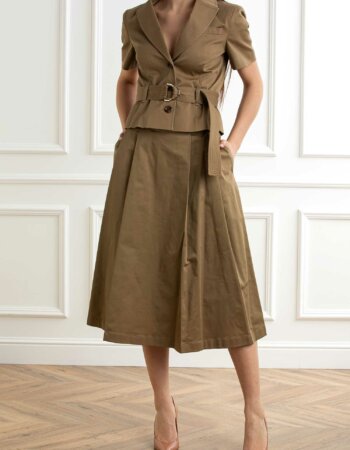 LIU JO-GIACCA CON CINTURA-LJCA5286T4691 GREEN