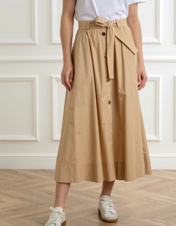 LIU JO-GONNA MIDI-LJCA5296TS246 BEIGE