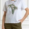 LIU JO-T-SHIRT RICAMATA-LJCA5371J6308 BIANCO