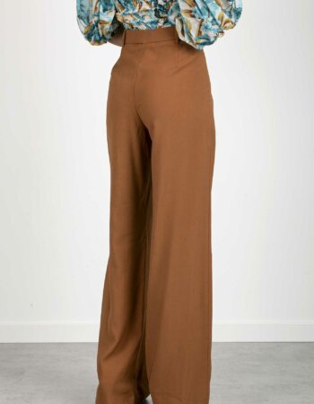 LIU JO-PANTALONE PALAZZO LUNGO-LJJA2093T5826 BRONZO
