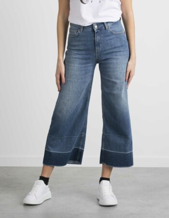 LIU JO-JEANS B.UP CROPPED VIVID H.W-LJUA1100D4624 DENIM