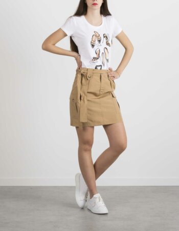 LIU JO-GONNA LINO TENCEL-LJWA1303T4818 PANNA