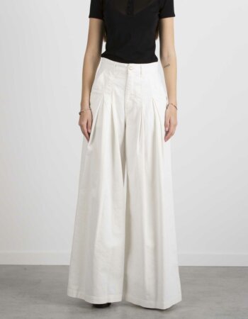 LIU JO-PANTALONE FLARE ANGEL H.W-LJWA1449T4850 PANNA