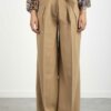 LIU JO-PANTALONE PALAZZO-LJWA2157TS046 CAMMELLO