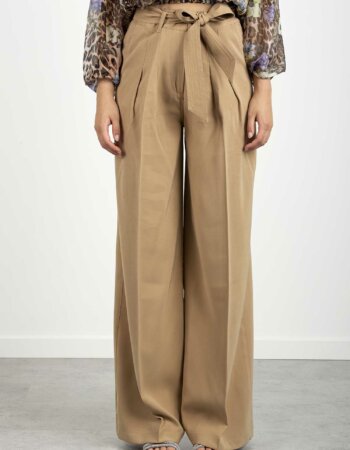 LIU JO-PANTALONE PALAZZO-LJWA2157TS046 CAMMELLO