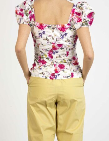 LIU JO-TOP TS NAV LUNGA-LJWA2282T4883 CREAM