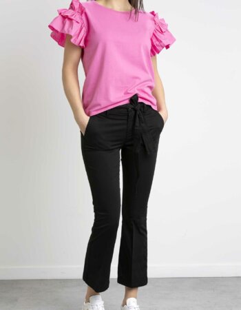 LIU JO-T-SHIRT MODA M/C-LJWA3157J7821 PINK