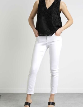 LIU JO-TOP PIZZO S/M-LJWA3428J6629 NER