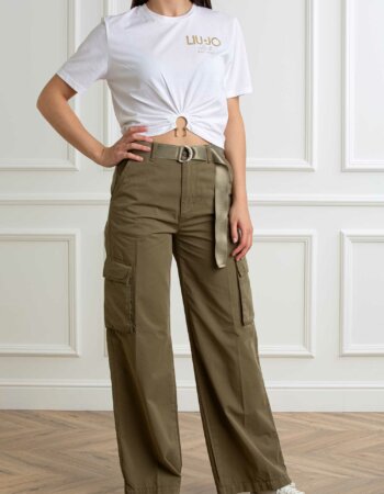 LIU JO-T-SHIRT MODA M/C-LJWA5139JS923 BIANCO