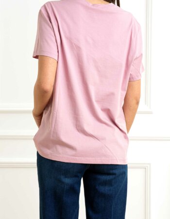 LIU JO-T-SHIRT MODA M/C-LJWA5343JS923 ROSE