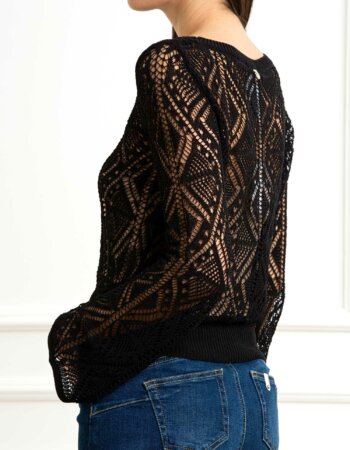 LIU JO-MAGLIA CHIUSA M/L-LJWA5518MS007 NERO