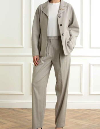 MARELLA-PANTALONE LARGO LINO-MAAGITO SABBIA