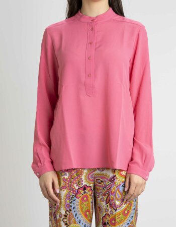 MARELLA-CAMICIA COLLO COREANA-MACALIA FUXIA