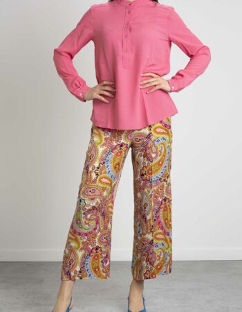 MARELLA-CAMICIA COLLO COREANA-MACALIA FUXIA