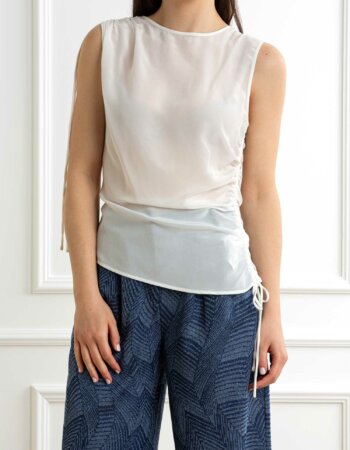 MARELLA-TOP SETA-MAOIDIO BIANCO