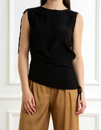 MARELLA-TOP SETA-MAOIDIO NERO