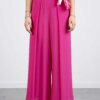 MARELLA-PANTALONE LUNGO MISTO SETA-MAREAME FUXIA