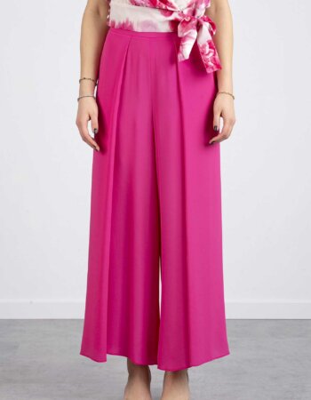 MARELLA-PANTALONE LUNGO MISTO SETA-MAREAME FUXIA