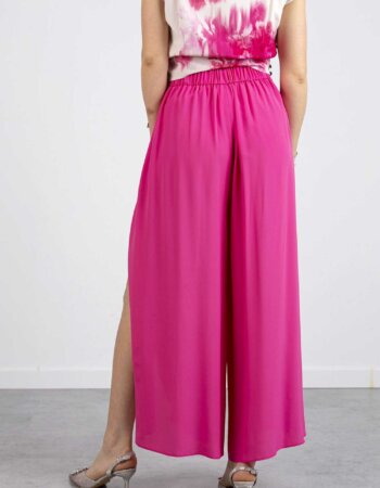 MARELLA-PANTALONE LUNGO MISTO SETA-MAREAME FUXIA