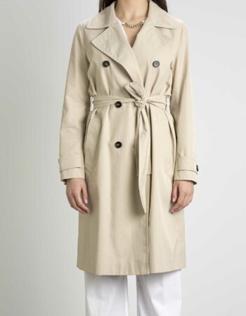 MARELLA-TRENCH CON CINTURA-MASIESTA BEIGE