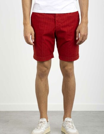 PERFECTION-BERMUDA ELASTICO STRECH-PER22PL51809 ROSSO