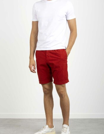 PERFECTION-BERMUDA ELASTICO STRECH-PER22PL51809 ROSSO