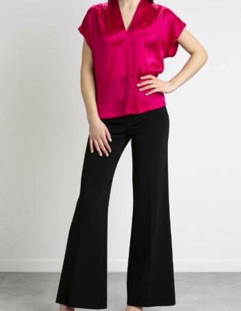 PINKO-BLUSA SATIN STRETCH-PKBREVE ROS