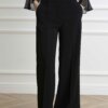 PINKO-PANTALONE CREPE STRETCH-PKPUREZZA NERO