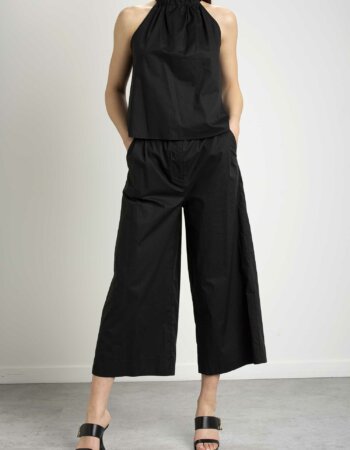 PINKO-TOP POPELINE-PKTALE NERO