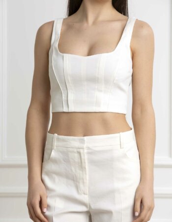 PINKO-TOP LINO STRETCH-PKTITONE SETA