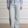 PINKO-WIDE LEG DENIM-PKWANDA MOON