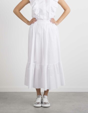 PATRIZIA PEPE-GONNA-PP2G0807A9B9 BIANCO