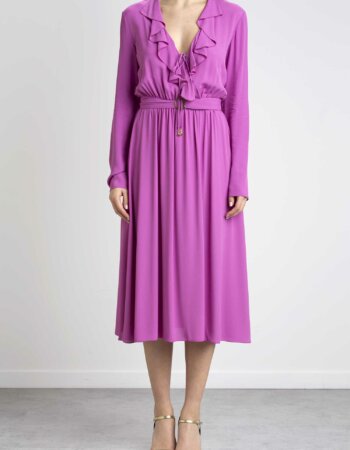 PATRIZIA PEPE-ABITO CON ROUCHES-PP8A1128A8I1 PURPLE