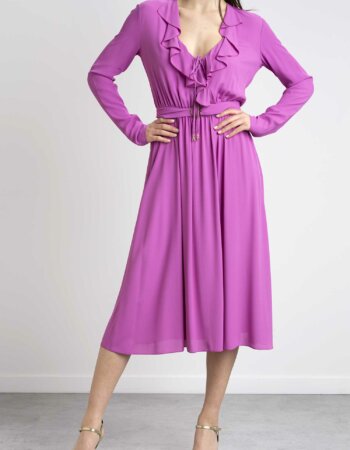 PATRIZIA PEPE-ABITO CON ROUCHES-PP8A1128A8I1 PURPLE