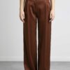 PATRIZIA PEPE-PANTALONE PALAZZO-PP8P0376A2HU CHOCO