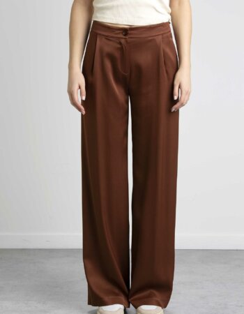 PATRIZIA PEPE-PANTALONE PALAZZO-PP8P0376A2HU CHOCO
