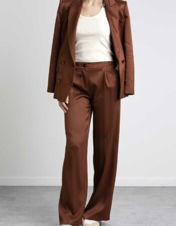 PATRIZIA PEPE-PANTALONE PALAZZO-PP8P0376A2HU CHOCO